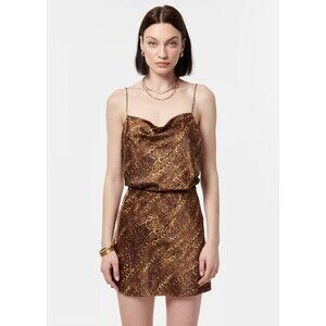 CAMI NYC Axel Women’s Animal Print Stretch Silk Cami Top Size XL NWT